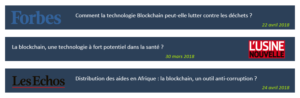 La blockchain dans la presse 