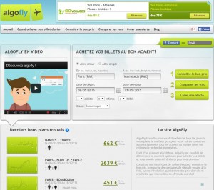 Aperçu du site AlgoFly