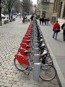 Station Vélo'v à Lyon