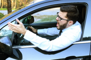 Conducteur en colère