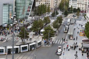 Les transports en commun sur le boulevard Vivier Merle, Part-Dieu